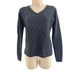 Philosophy Dane Lewis New Charcoal Gray V-Neck Cashmere Sweater Small Luxury Top